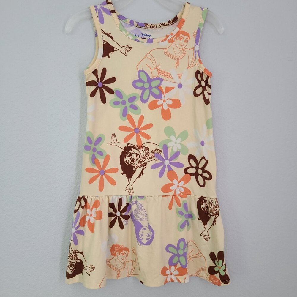 Disney Encanto girls cream Floral Character Dress - XS (4/5)